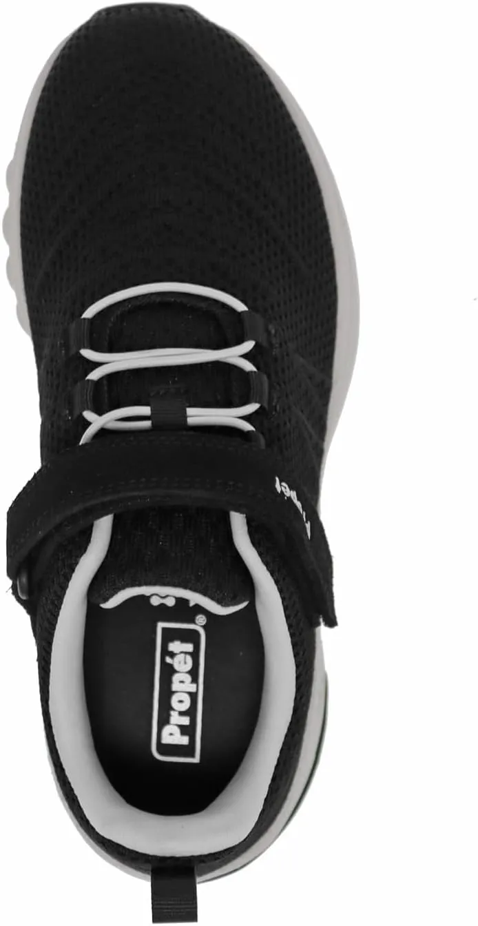 Propet Womens Tour Knit Fx Walking Sneakers Shoes Casual - Black