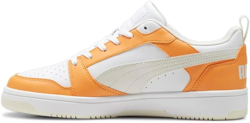 Puma Mens Rebound V6 Low Lace Up Sneakers Shoes Casual - White