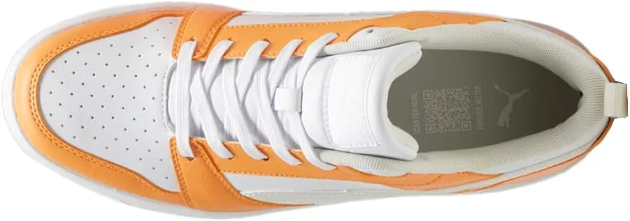Puma Mens Rebound V6 Low Lace Up Sneakers Shoes Casual - White