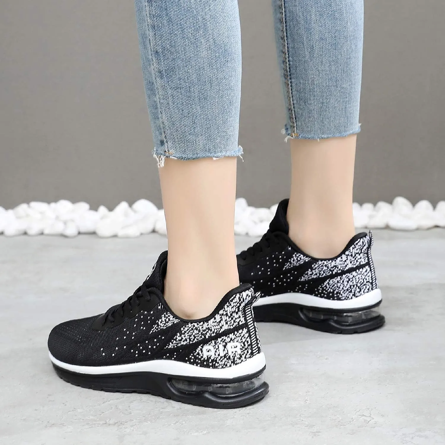 QAUPPE Womens Fashion Lightweight Air Sports Walking Sneakers Breathable Gym Jogging Running Tennis Shoes US 5.5-11 B(M)…