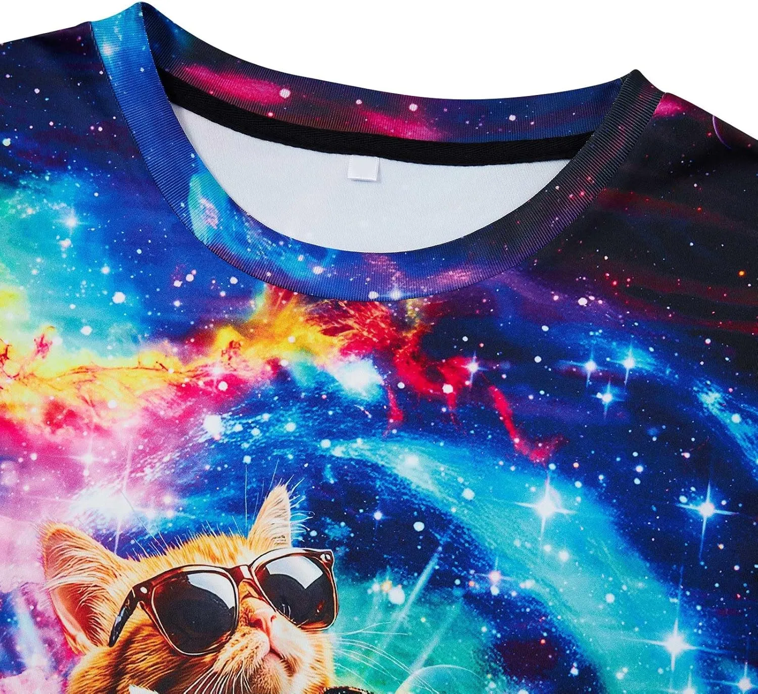 RAISEVERN Mens T-Shirts Cool Novelty Crewneck Short Sleeve Funny Graphic Top Casual Tees for Women
