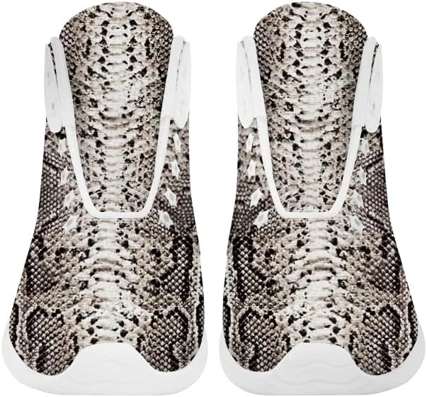 Snake Shoes Snake Skin High Top Sneakers High Top Shoes for Men Women