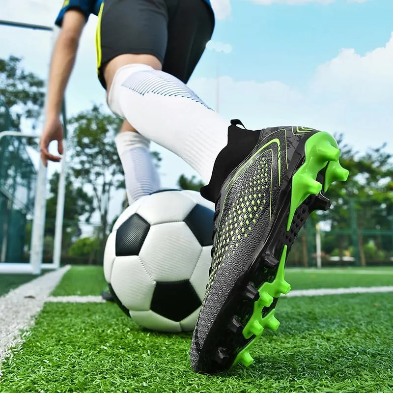 Soccer Cleats Boots for Mens Womens, Football Cleats Shoes Unisex Youth Students Running Training Boots Non-Slip Rugby Cleats Soccer AG FG TF Athletic Shoes for Outdoor Turf Athletic Indoor