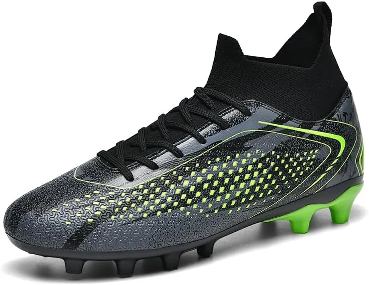 Soccer Cleats Boots for Mens Womens, Football Cleats Shoes Unisex Youth Students Running Training Boots Non-Slip Rugby Cleats Soccer AG FG TF Athletic Shoes for Outdoor Turf Athletic Indoor
