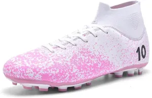 Soccer Cleats Boots for Mens Womens, Football Cleats Shoes Unisex Youth Students Running Training Boots Non-Slip Rugby Cleats Soccer AG FG TF Athletic Shoes for Outdoor Turf Athletic Indoor