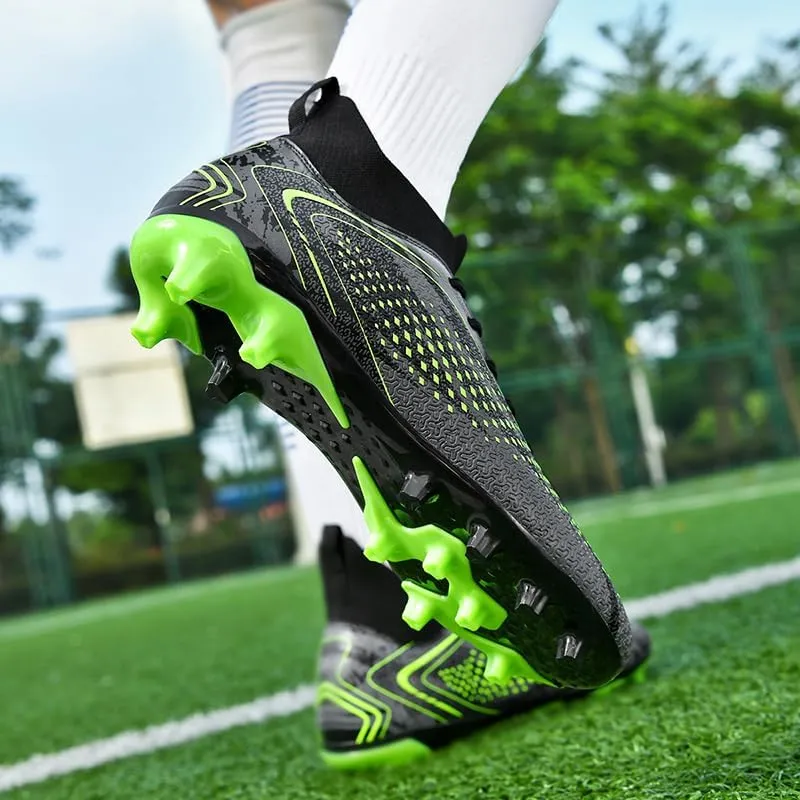 Soccer Cleats Boots for Mens Womens, Football Cleats Shoes Unisex Youth Students Running Training Boots Non-Slip Rugby Cleats Soccer AG FG TF Athletic Shoes for Outdoor Turf Athletic Indoor