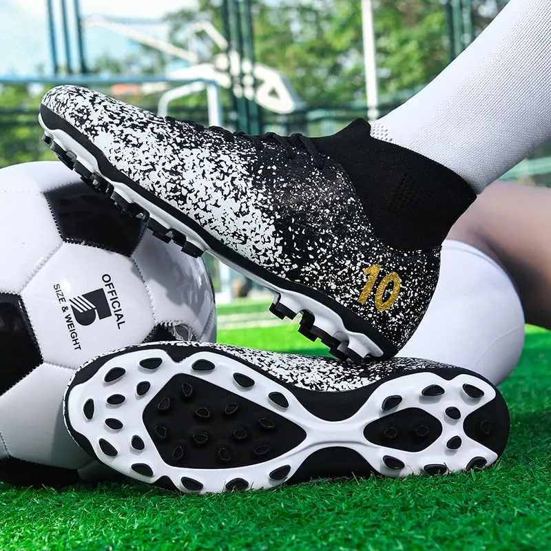 Soccer Cleats Boots for Mens Womens, Football Cleats Shoes Unisex Youth Students Running Training Boots Non-Slip Rugby Cleats Soccer AG FG TF Athletic Shoes for Outdoor Turf Athletic Indoor