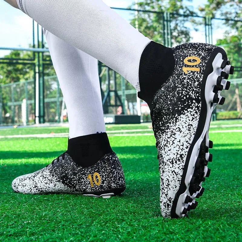 Soccer Cleats Boots for Mens Womens, Football Cleats Shoes Unisex Youth Students Running Training Boots Non-Slip Rugby Cleats Soccer AG FG TF Athletic Shoes for Outdoor Turf Athletic Indoor