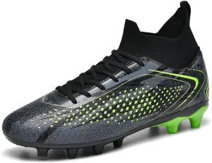 Soccer Cleats Boots for Mens Womens, Football Cleats Shoes Unisex Youth Students Running Training Boots Non-Slip Rugby Cleats Soccer AG FG TF Athletic Shoes for Outdoor Turf Athletic Indoor