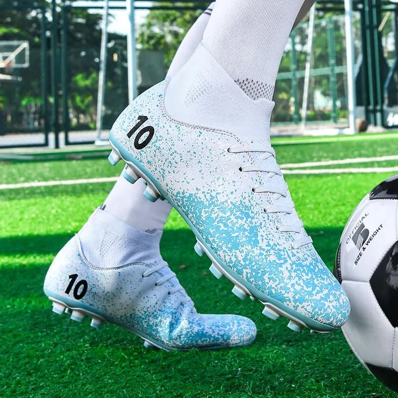 Soccer Cleats Boots for Mens Womens, Football Cleats Shoes Unisex Youth Students Running Training Boots Non-Slip Rugby Cleats Soccer AG FG TF Athletic Shoes for Outdoor Turf Athletic Indoor