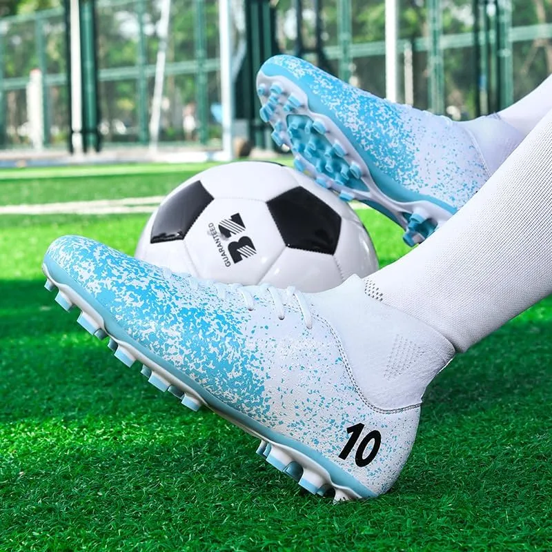 Soccer Cleats Boots for Mens Womens, Football Cleats Shoes Unisex Youth Students Running Training Boots Non-Slip Rugby Cleats Soccer AG FG TF Athletic Shoes for Outdoor Turf Athletic Indoor