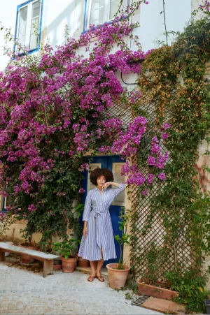 St Tropez Shirt Dress Striped