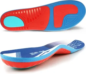STSVZORR Arch Support Insert Sport Plantar Fasciitis Foot Pain Relief Orthotics Insole for Women Men Long Time Standing All Day, Flat Feet Comfort Work Boot Shoe Insole Hiking,L