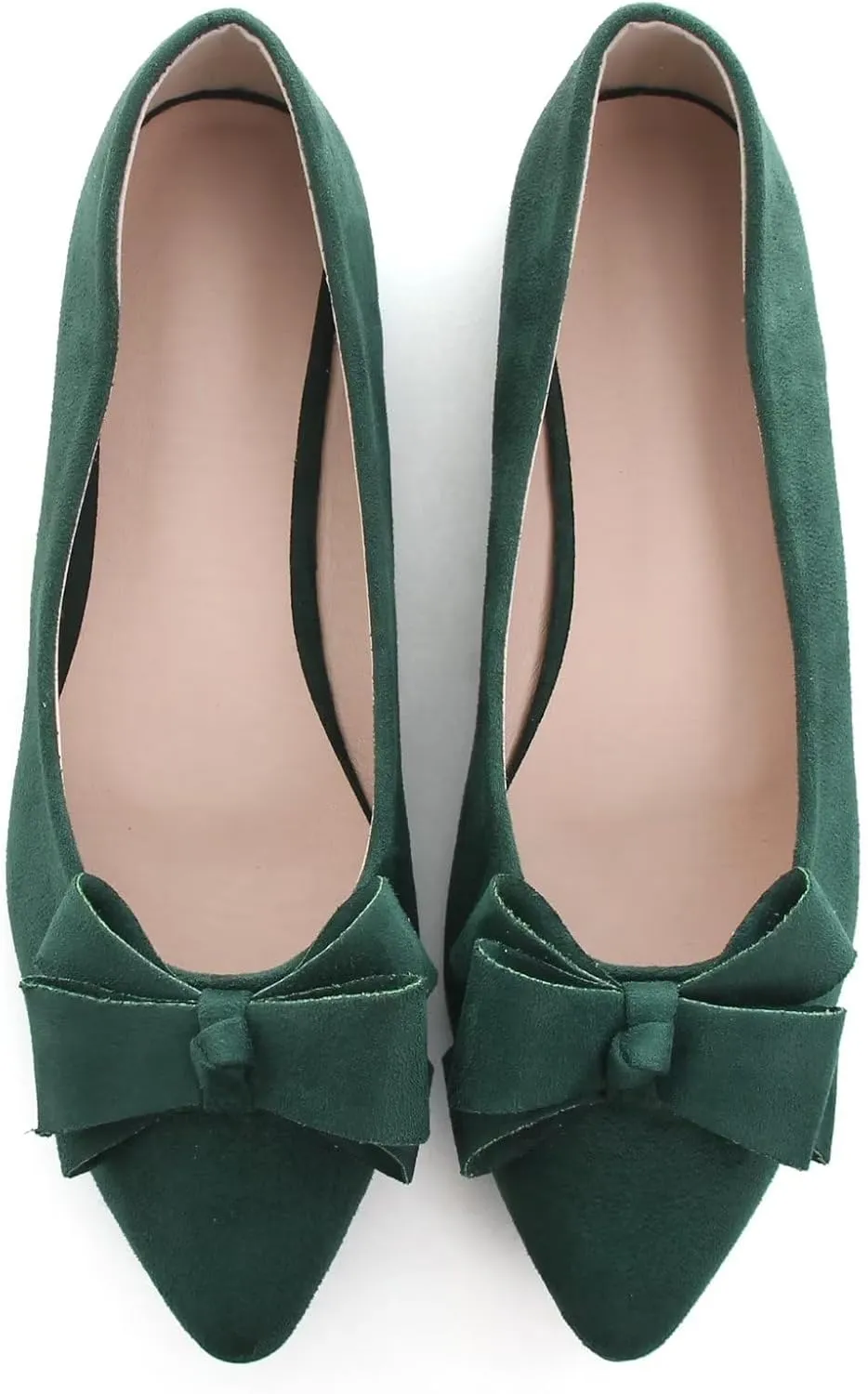 TN TANGNEST Women's Summer Dress Flats - Comfortable Pointed Toe Bowknot Ballet Shoes for Woman - Soft Suede Driving Flats