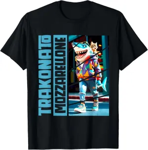 TRAKONATO MOZZARELLONE - Brain Red Tralala Shark Funny T-Shirt