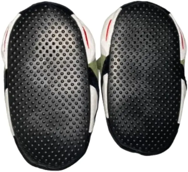 Unisex Sneaker Slippers with Plush Socks – Comfy Leather Non-Slip House Shoes for Women, Men & Kids | Big Jordan Style Tennis Shoe for Indoor & Outdoor Wear, Cozy Sneaker for All Ages