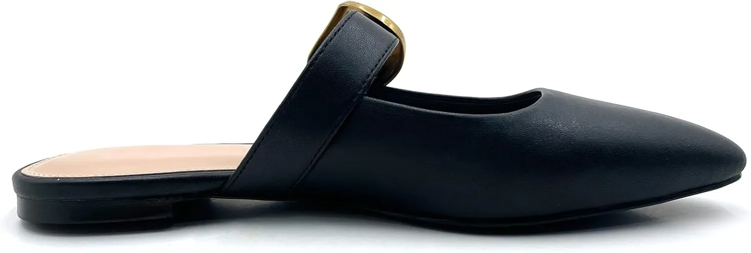 Women's Dress Shoes – Breathable Summer Flats with Cut-Out Design – Elegant and Comfortable for Work or Formal Wear – Easy Slip-On, Day Wear and Walking