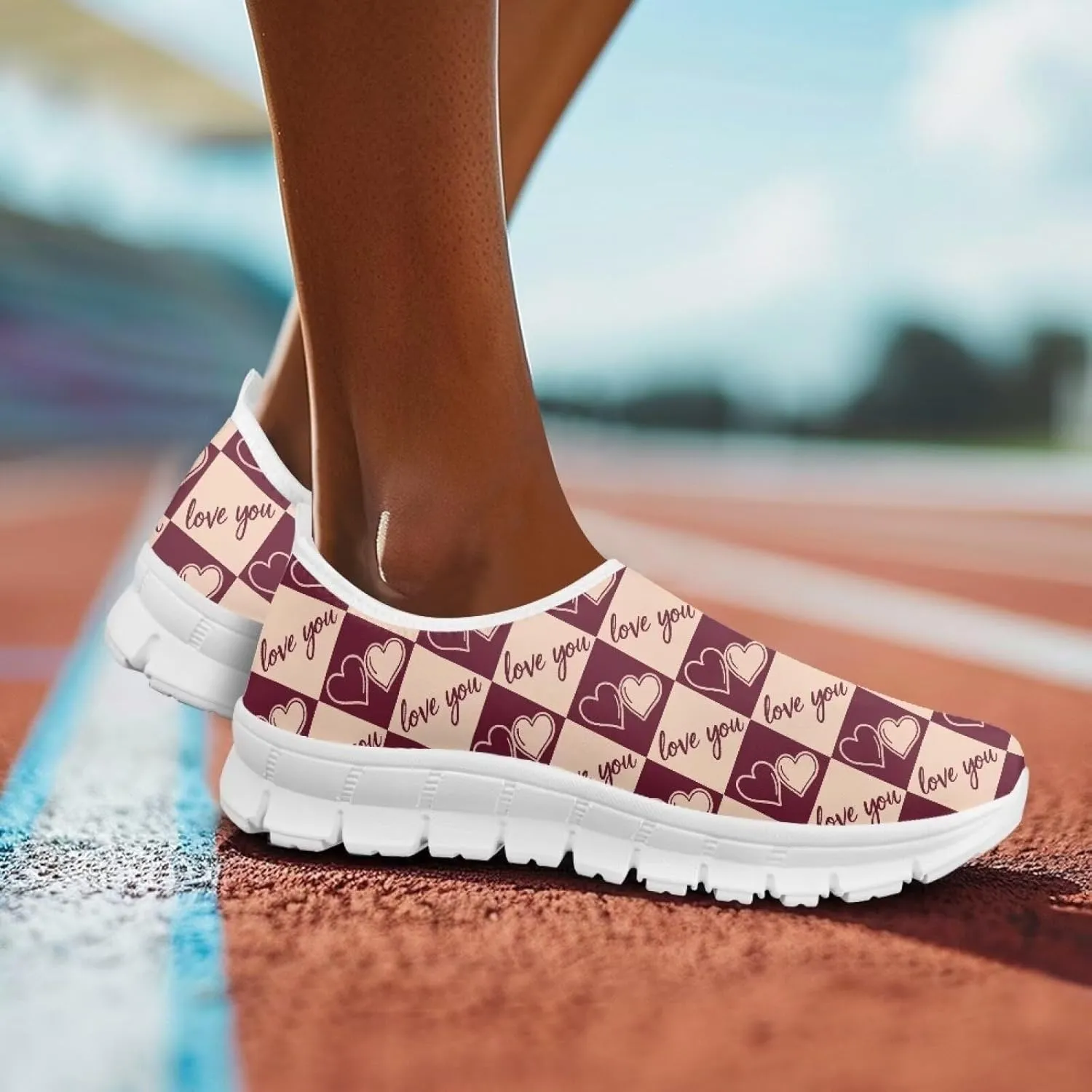 Women's Low Cut Sneakers Slip On Casual Shoes Lightweight Loafers Comfort Breathable Non Slip Hiking Running Walking Sports Training Travel Shoes US 5.5-11.5