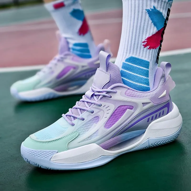 Women's Men's Basketball Shoes Breathable Comfortable Volleyball Fashion Non Slip Sport Outdoor Sneakers for Woman Man