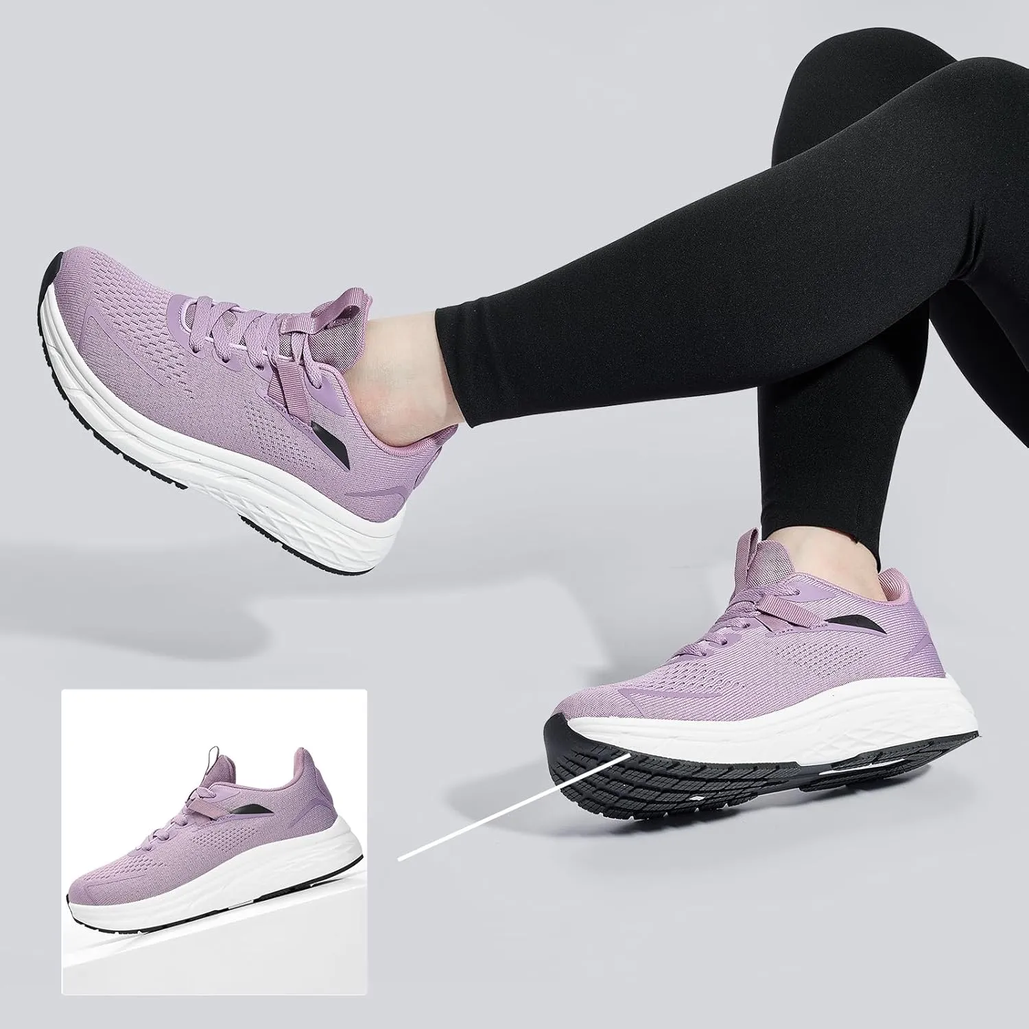 Womens Walking Shoes Wide Toe Box Running Tennis Shoes Lightweight Breathbale Wide Sneakers Cushioning Comfort Gym Workout Athic Shoes Wide Width