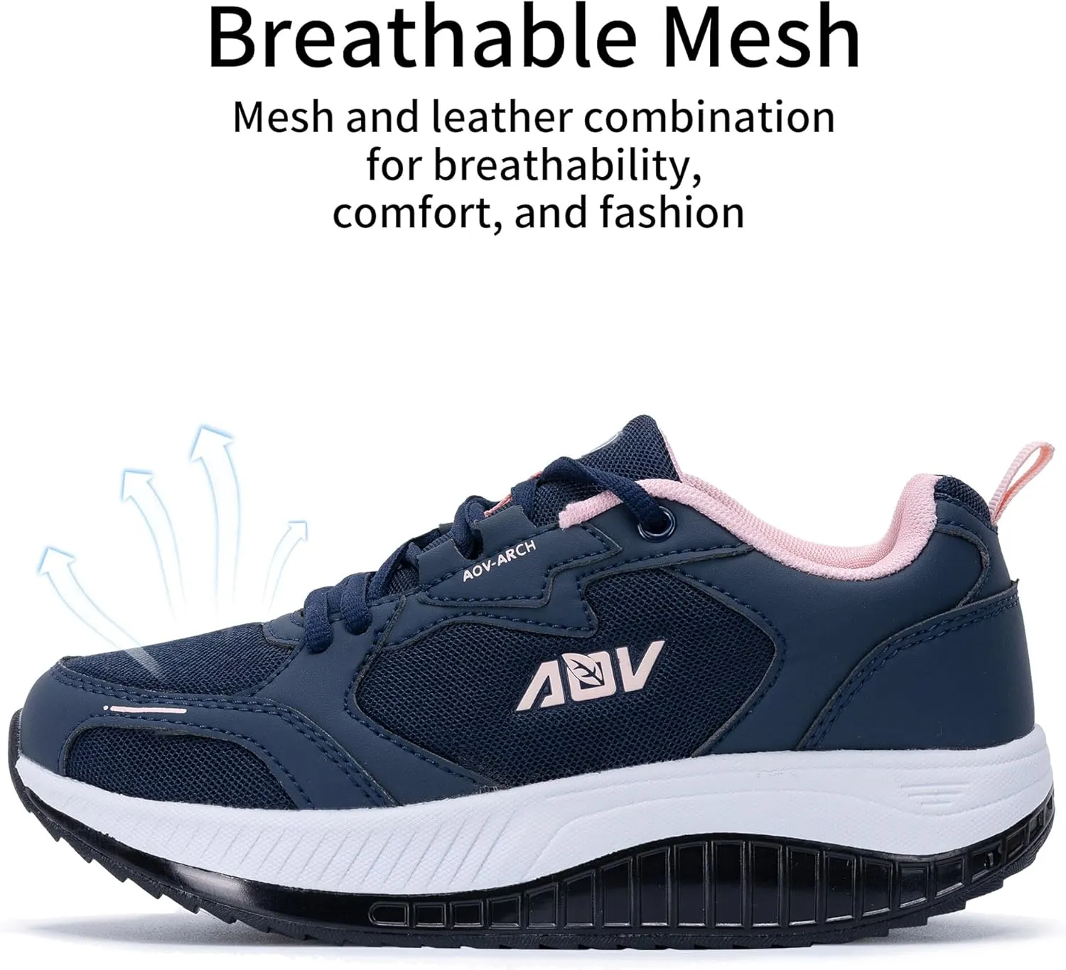 Women's Walking Shoes with Arch Support Orthotic Plantar Fasciitis Sneakers Tennis Running Shoes