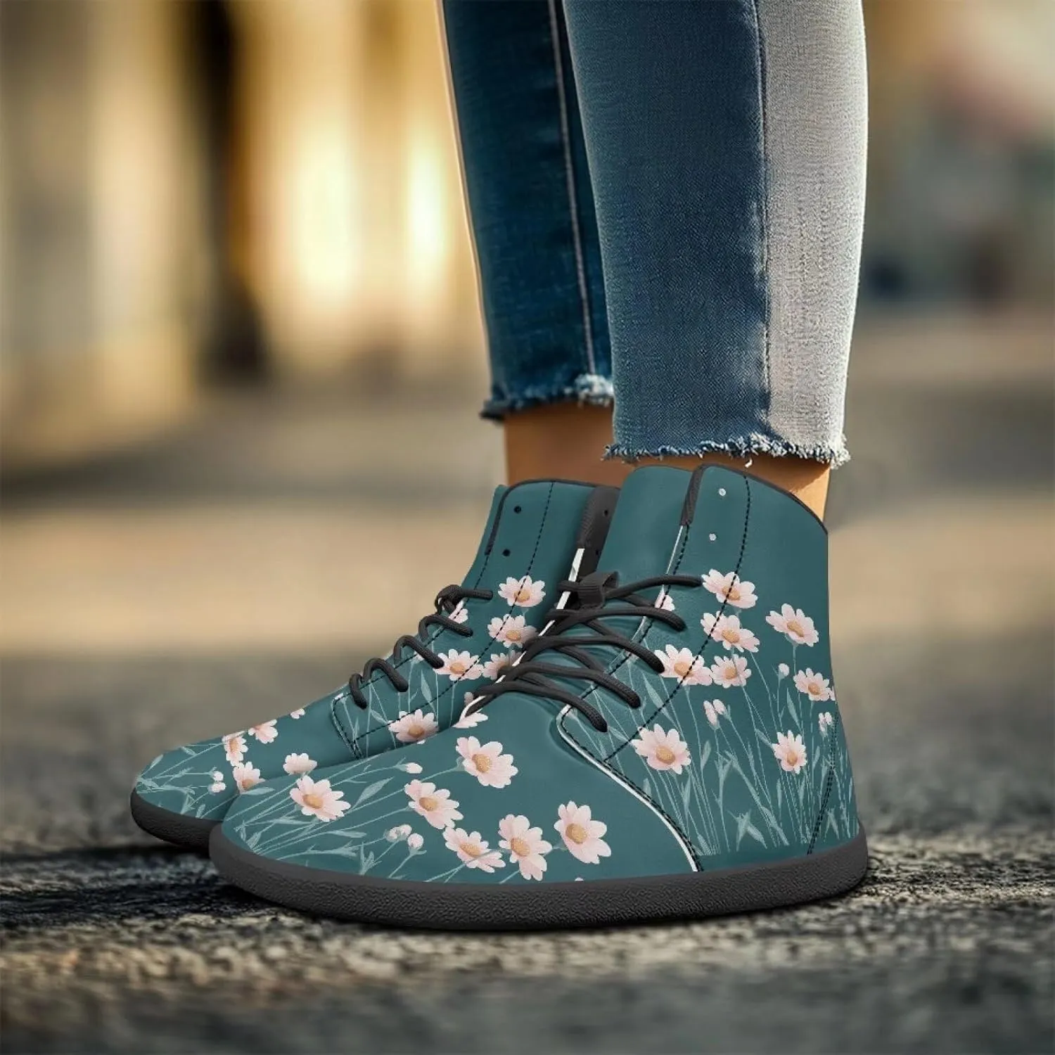 Womens Winter Hiking Boots Wide Toe Box Warm Snow Boots Minimalist Barefoot Boots Non-Slip Ankle Booties