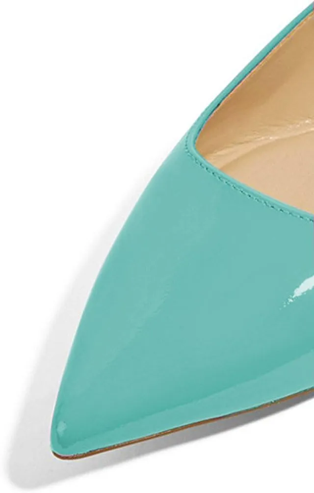 XYD Women Casual Pointed Toe Flats Slip On Patent Leather Ballet Driving Walking Loafers Dress Shoes